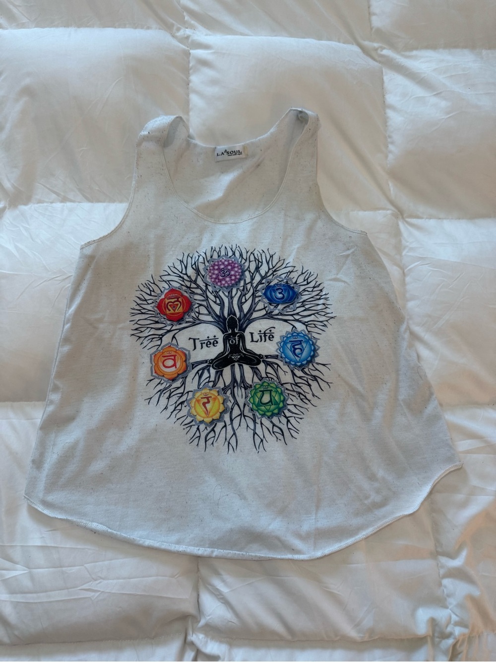 Colorful Chakra Tree of Life Graphic Tank Top